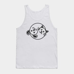 Yin Yang Cat and Dog Tank Top